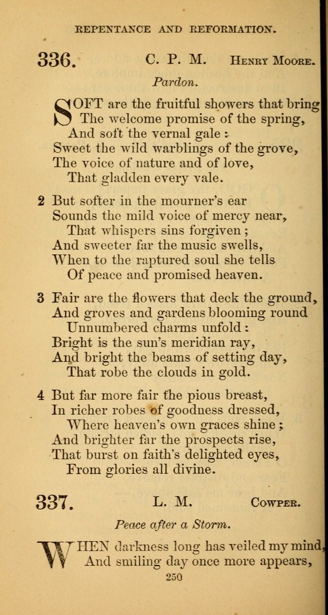 Hymns for Christian Devotion: especially adapted to the Universalist denomination. (New ed.) page 250
