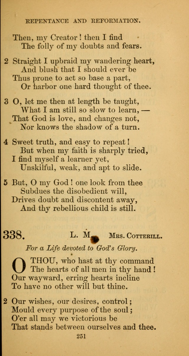 Hymns for Christian Devotion: especially adapted to the Universalist denomination. (New ed.) page 251