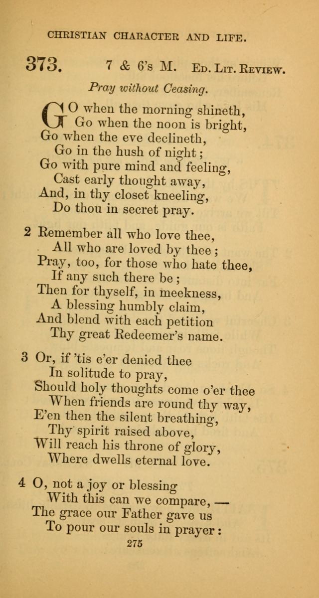 Hymns for Christian Devotion: especially adapted to the Universalist denomination. (New ed.) page 275