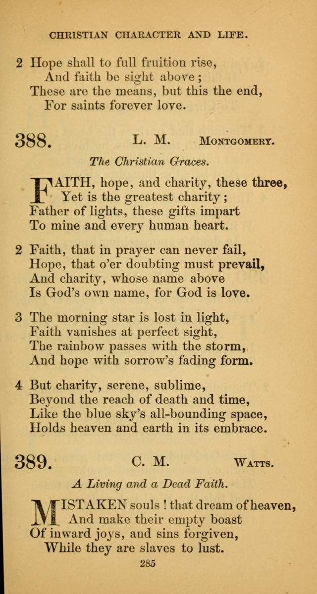 Hymns for Christian Devotion: especially adapted to the Universalist denomination. (New ed.) page 287