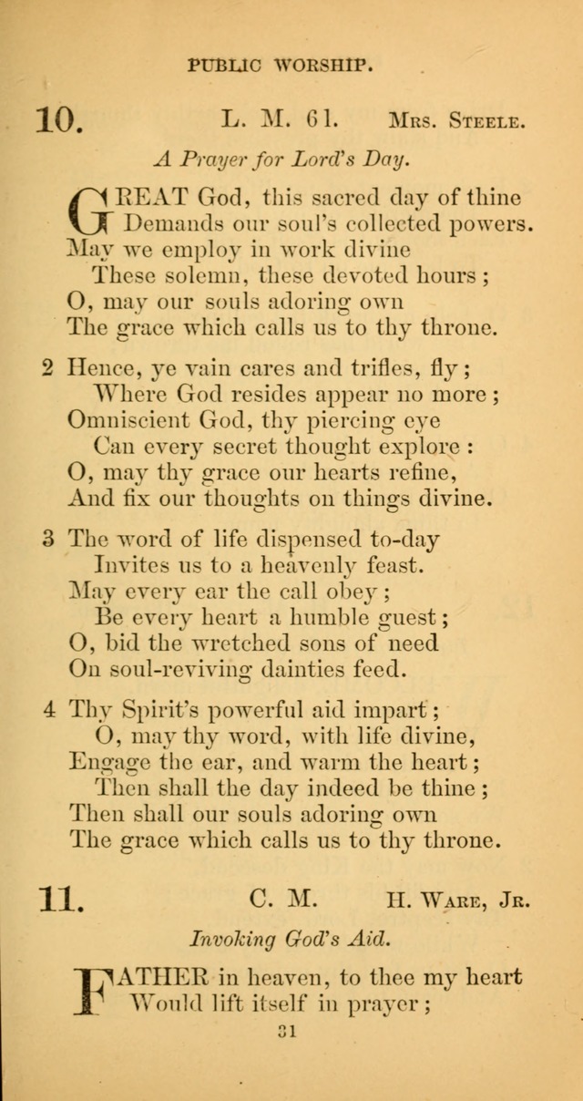 Hymns for Christian Devotion: especially adapted to the Universalist denomination. (New ed.) page 31