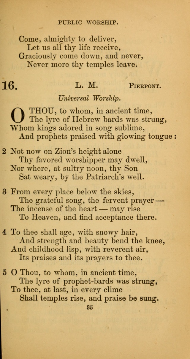 Hymns for Christian Devotion: especially adapted to the Universalist denomination. (New ed.) page 35