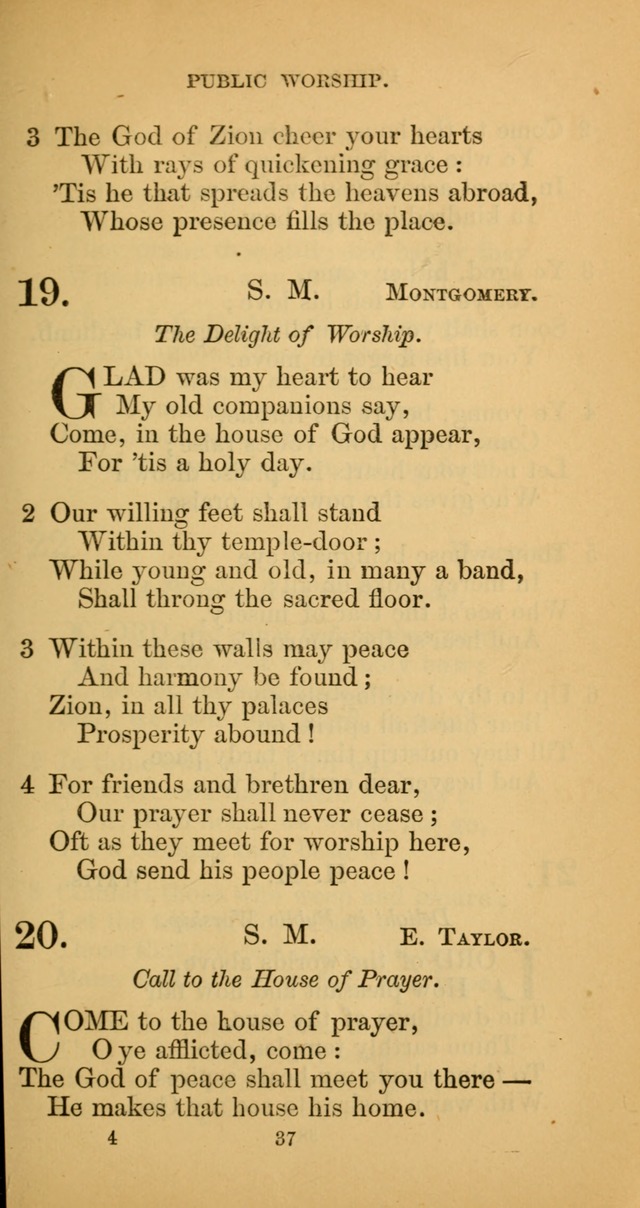 Hymns for Christian Devotion: especially adapted to the Universalist denomination. (New ed.) page 37