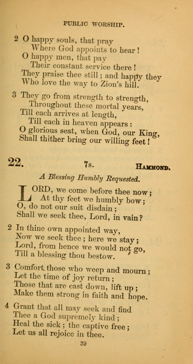 Hymns for Christian Devotion: especially adapted to the Universalist denomination. (New ed.) page 39