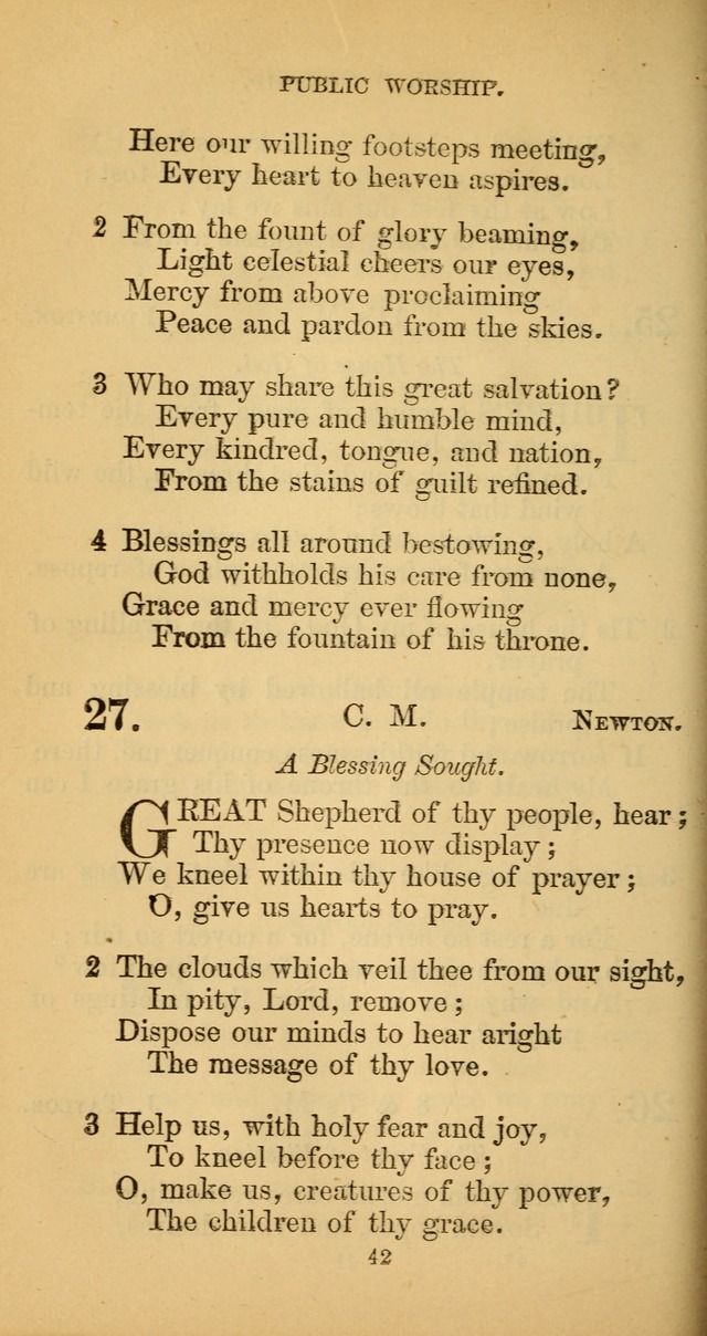 Hymns for Christian Devotion: especially adapted to the Universalist denomination. (New ed.) page 42