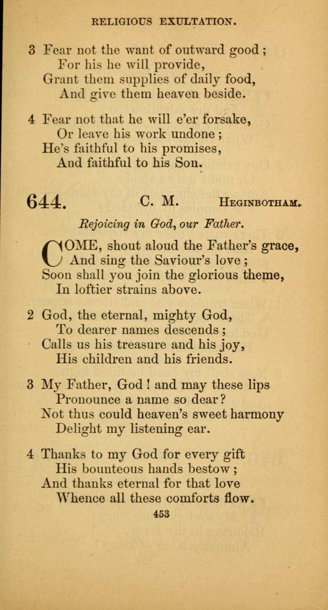 Hymns for Christian Devotion: especially adapted to the Universalist denomination. (New ed.) page 459