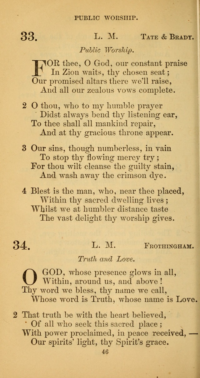 Hymns for Christian Devotion: especially adapted to the Universalist denomination. (New ed.) page 46