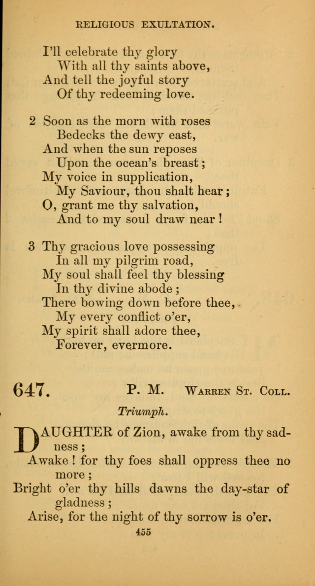 Hymns for Christian Devotion: especially adapted to the Universalist denomination. (New ed.) page 461