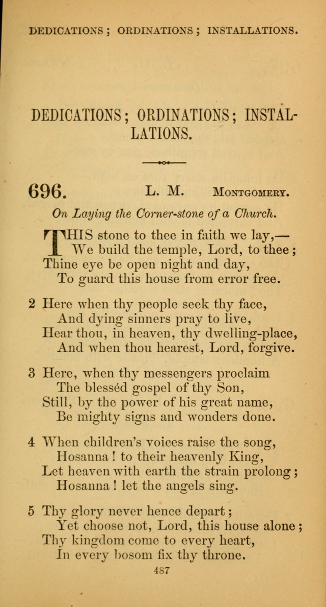 Hymns for Christian Devotion: especially adapted to the Universalist denomination. (New ed.) page 493