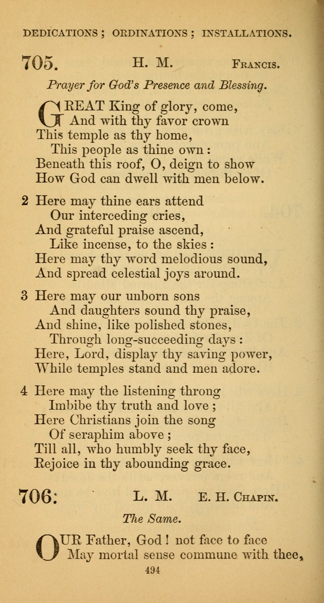 Hymns for Christian Devotion: especially adapted to the Universalist denomination. (New ed.) page 500