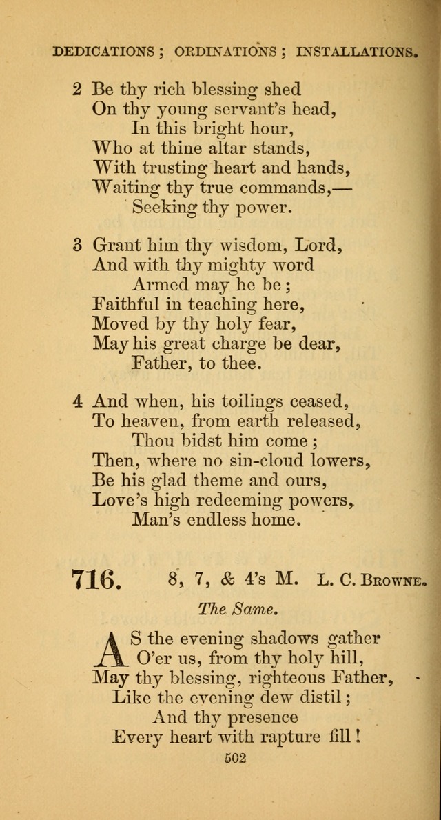 Hymns for Christian Devotion: especially adapted to the Universalist denomination. (New ed.) page 508