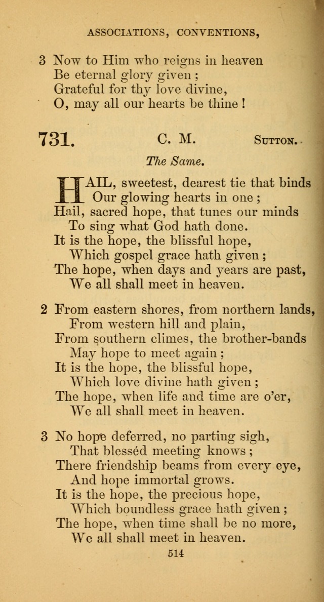 Hymns for Christian Devotion: especially adapted to the Universalist denomination. (New ed.) page 520