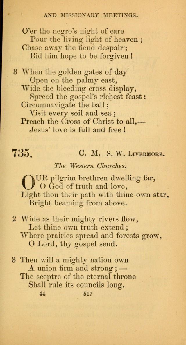 Hymns for Christian Devotion: especially adapted to the Universalist denomination. (New ed.) page 523