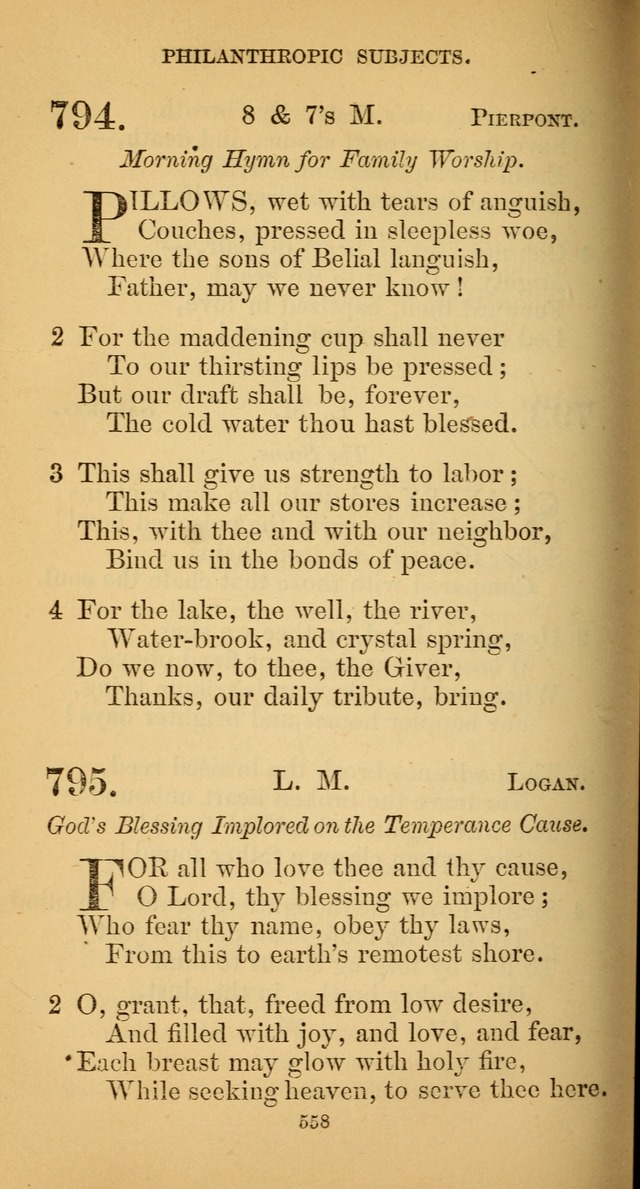 Hymns for Christian Devotion: especially adapted to the Universalist denomination. (New ed.) page 564