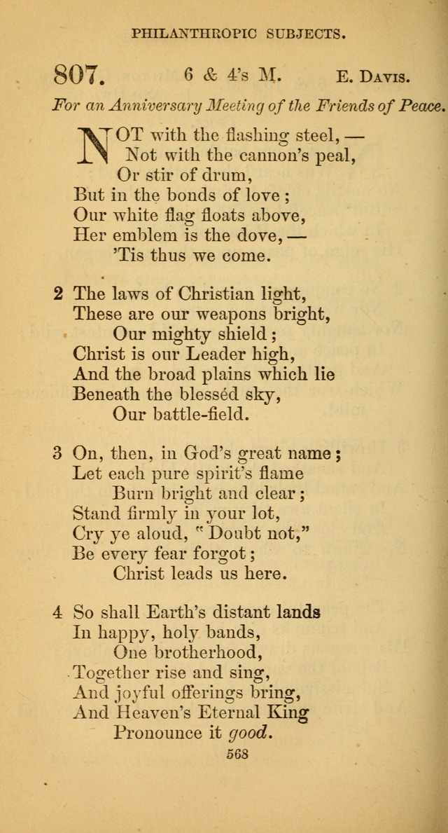 Hymns for Christian Devotion: especially adapted to the Universalist denomination. (New ed.) page 574