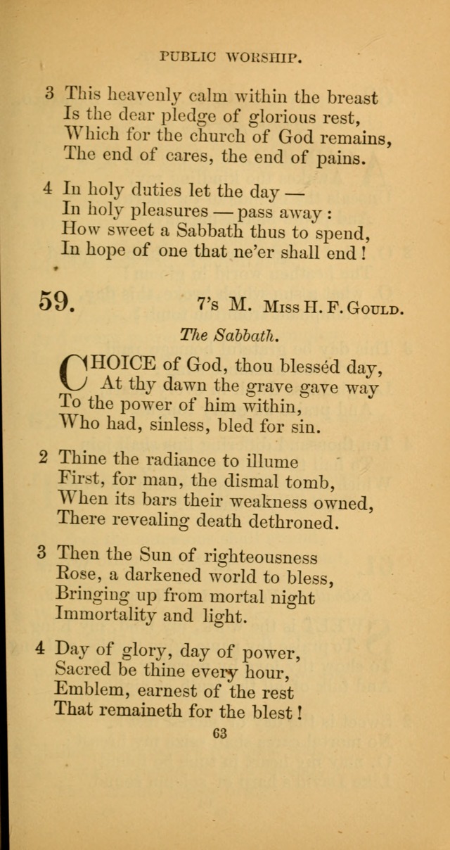 Hymns for Christian Devotion: especially adapted to the Universalist denomination. (New ed.) page 63