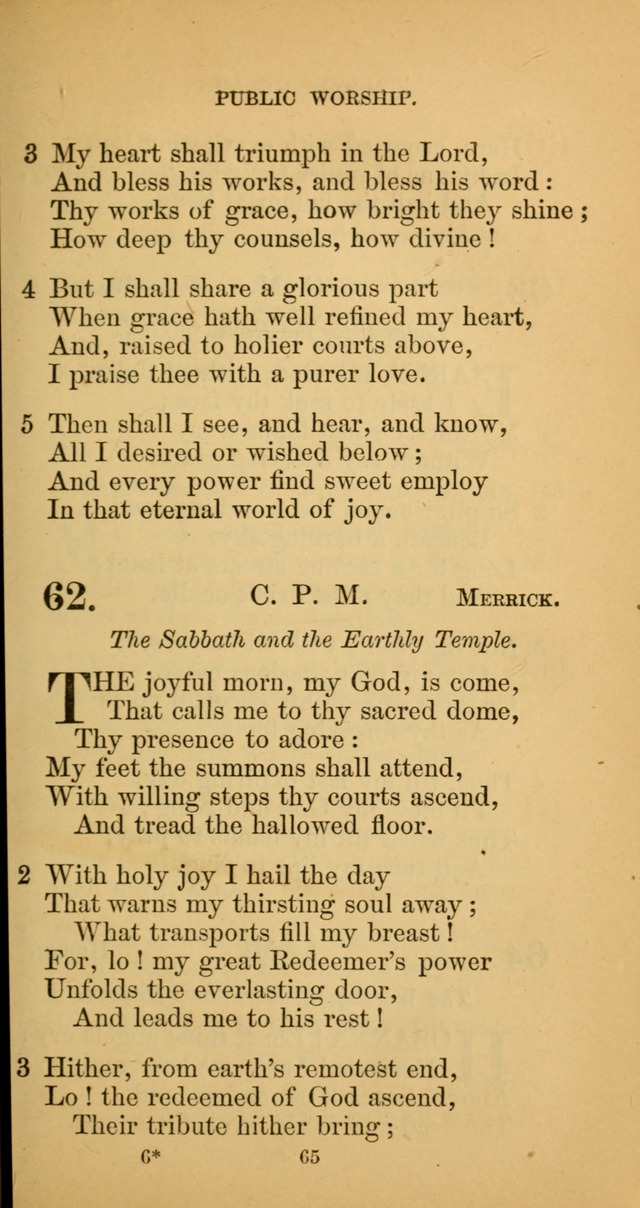 Hymns for Christian Devotion: especially adapted to the Universalist denomination. (New ed.) page 65