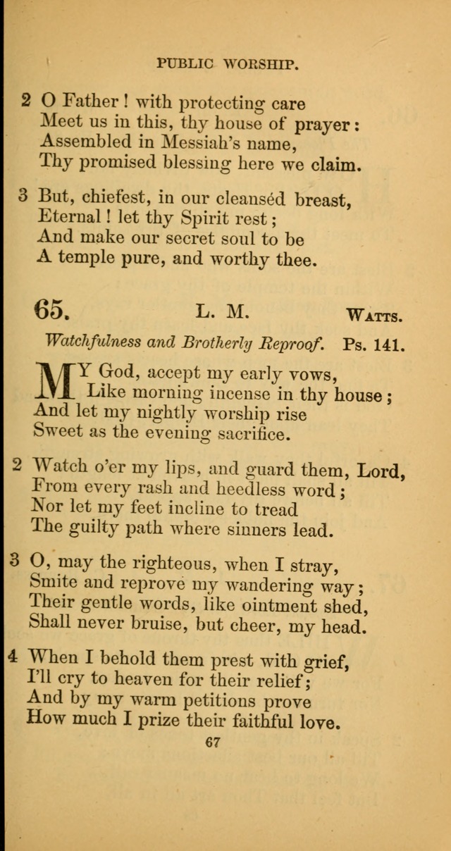 Hymns for Christian Devotion: especially adapted to the Universalist denomination. (New ed.) page 67