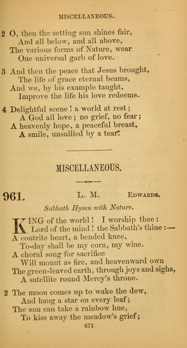 Hymns for Christian Devotion: especially adapted to the Universalist denomination. (New ed.) page 677