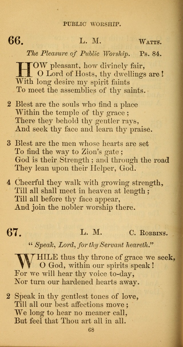 Hymns for Christian Devotion: especially adapted to the Universalist denomination. (New ed.) page 68