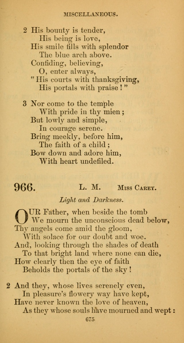 Hymns for Christian Devotion: especially adapted to the Universalist denomination. (New ed.) page 681