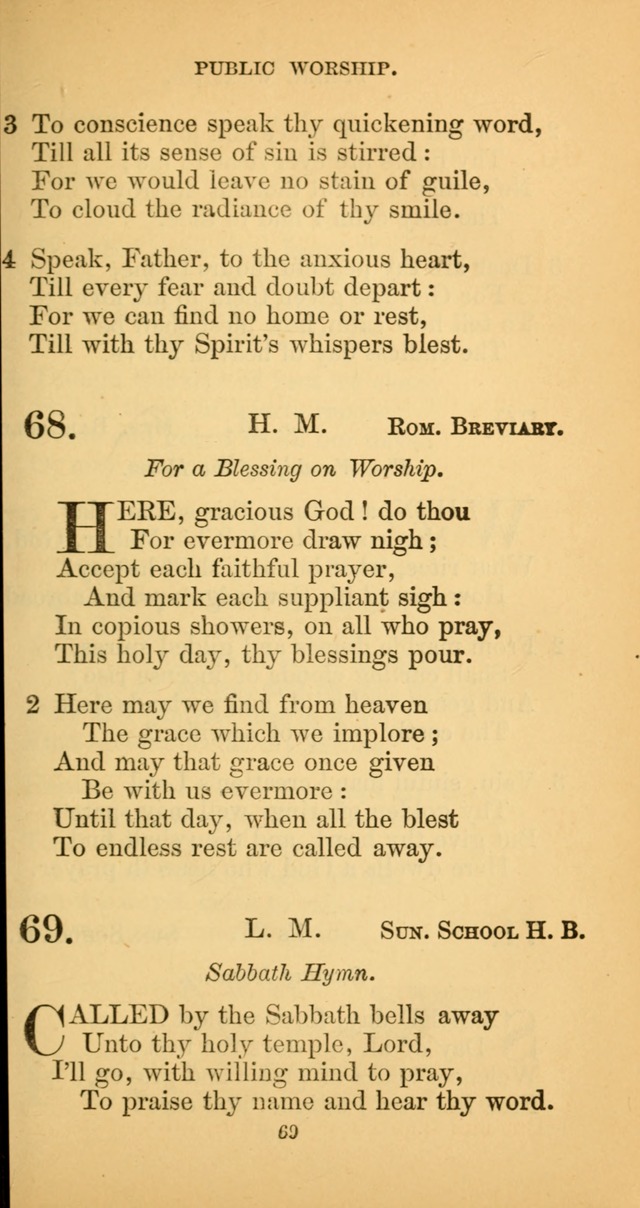 Hymns for Christian Devotion: especially adapted to the Universalist denomination. (New ed.) page 69