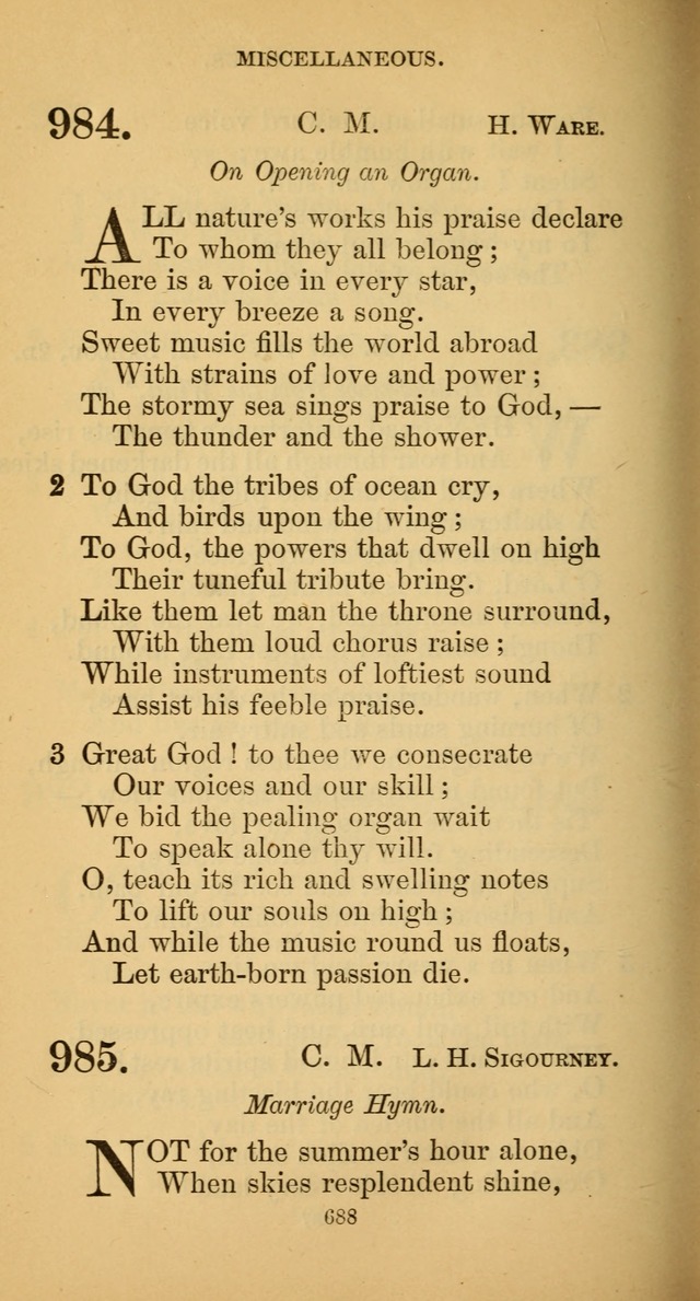 Hymns for Christian Devotion: especially adapted to the Universalist denomination. (New ed.) page 694