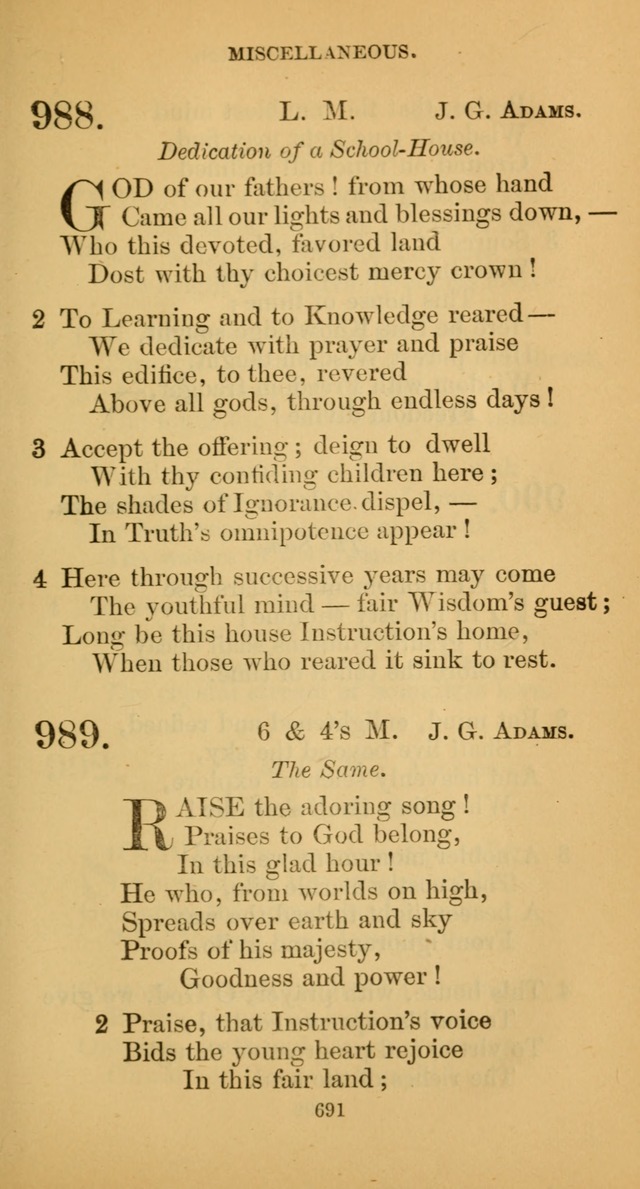 Hymns for Christian Devotion: especially adapted to the Universalist denomination. (New ed.) page 697