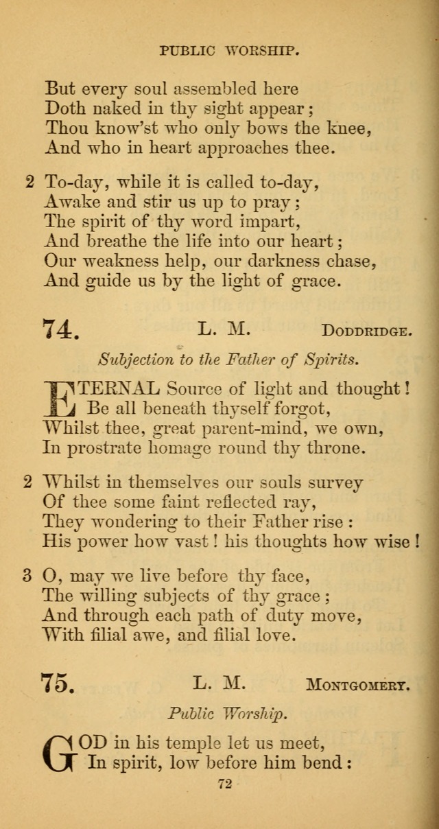 Hymns for Christian Devotion: especially adapted to the Universalist denomination. (New ed.) page 72