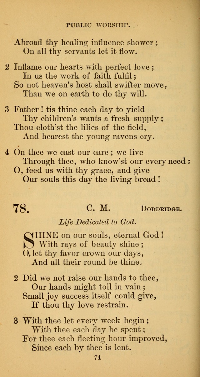 Hymns for Christian Devotion: especially adapted to the Universalist denomination. (New ed.) page 74