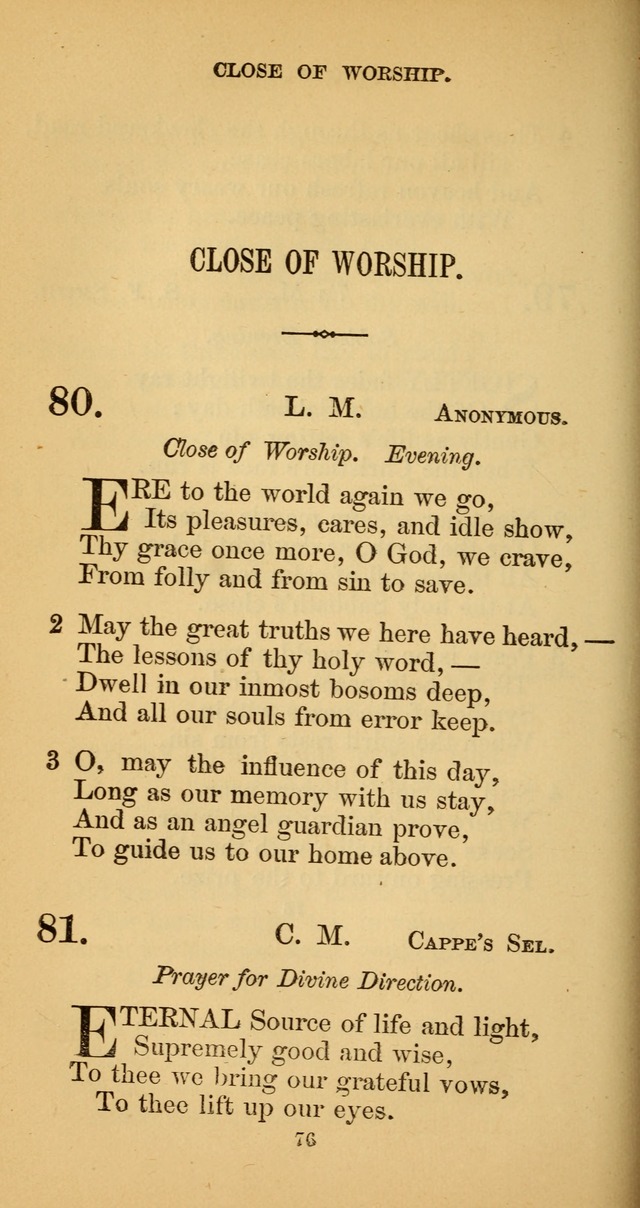 Hymns for Christian Devotion: especially adapted to the Universalist denomination. (New ed.) page 76