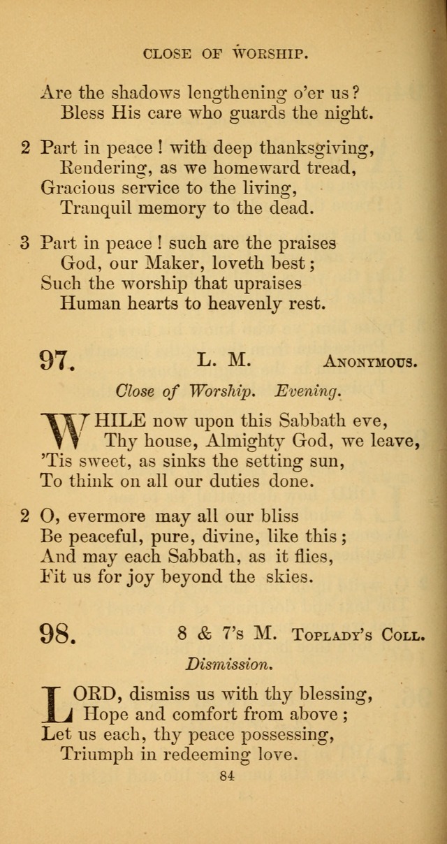 Hymns for Christian Devotion: especially adapted to the Universalist denomination. (New ed.) page 84