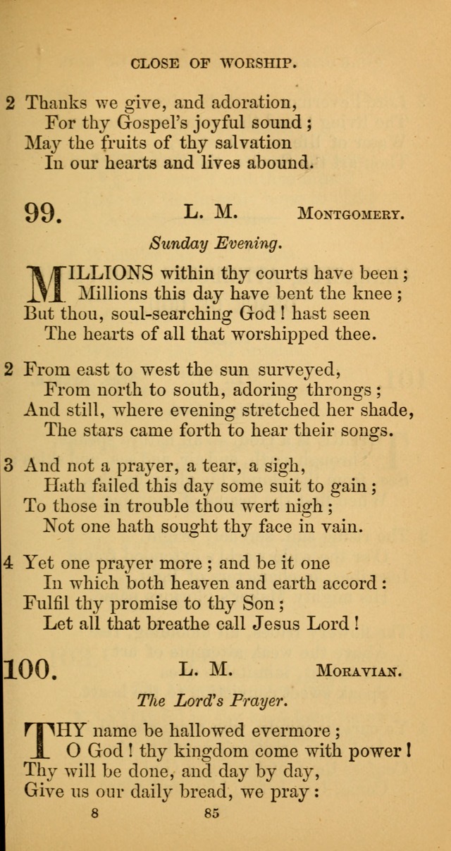 Hymns for Christian Devotion: especially adapted to the Universalist denomination. (New ed.) page 85