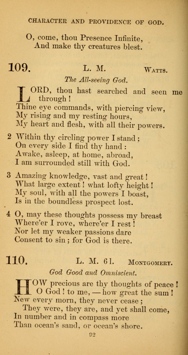 Hymns for Christian Devotion: especially adapted to the Universalist denomination. (New ed.) page 92