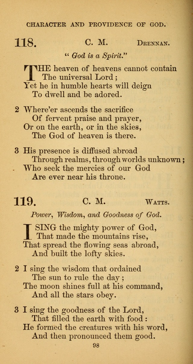 Hymns for Christian Devotion: especially adapted to the Universalist denomination. (New ed.) page 98