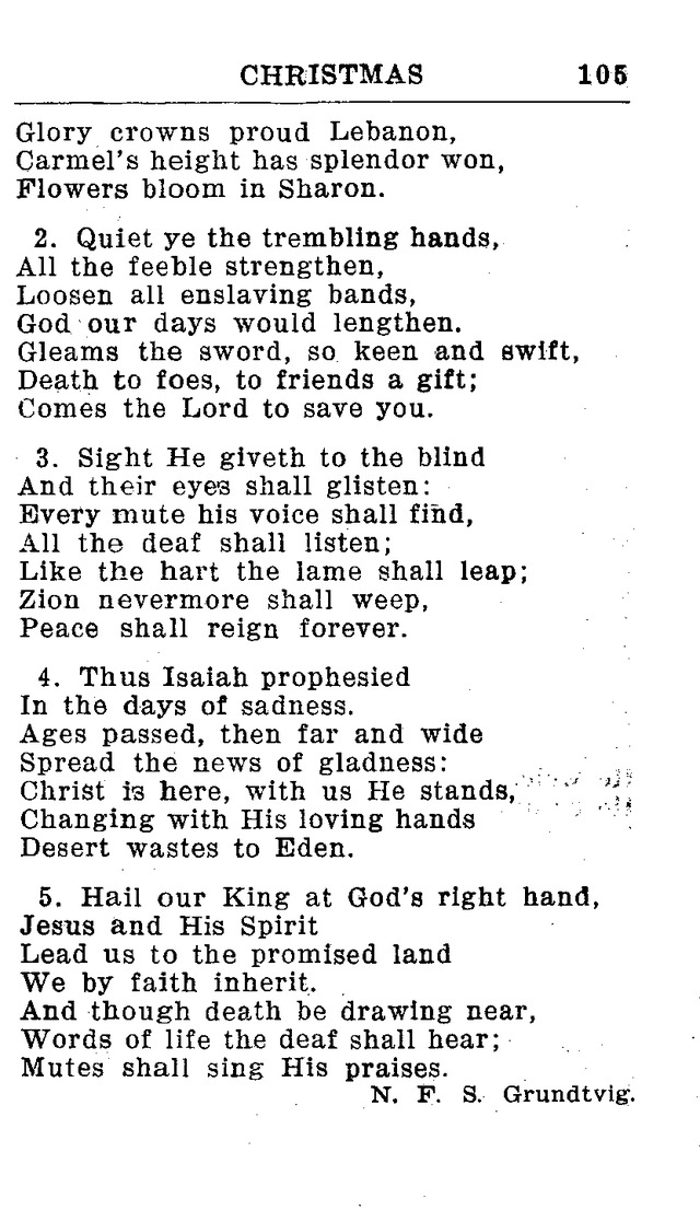 Hymnal for Church and Home (2nd ed.) page 105