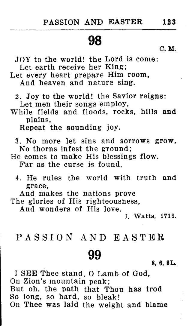 Hymnal for Church and Home (2nd ed.) page 123