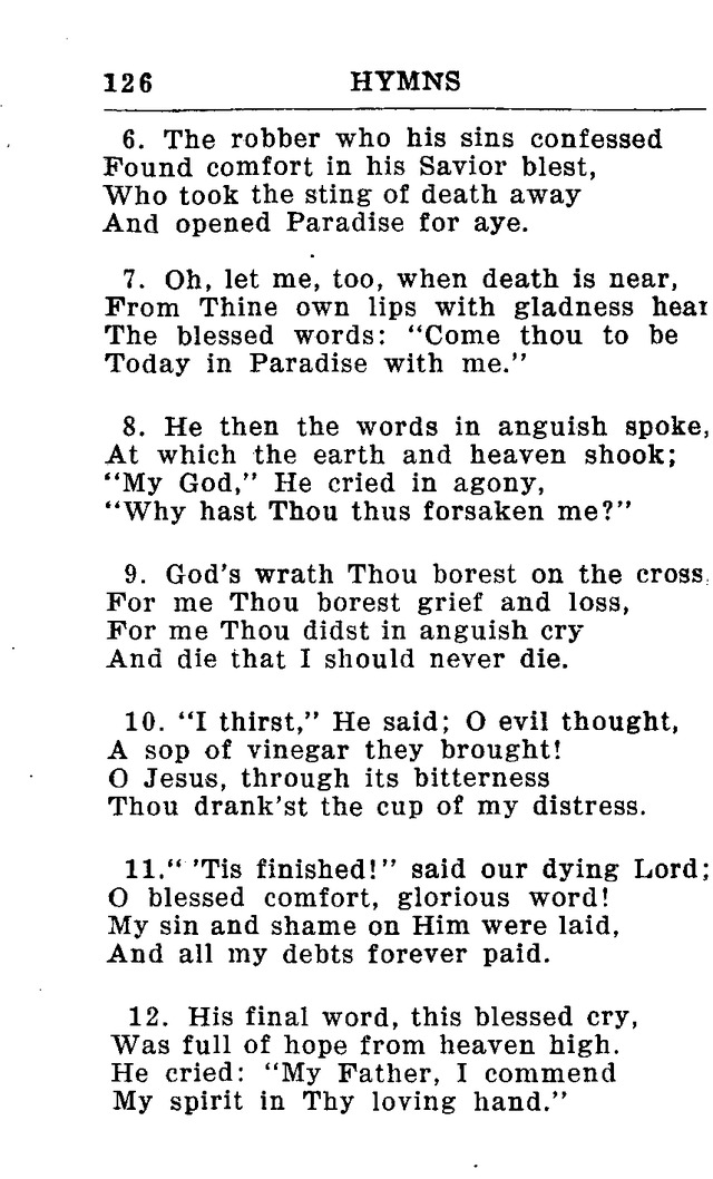 Hymnal for Church and Home (2nd ed.) page 126