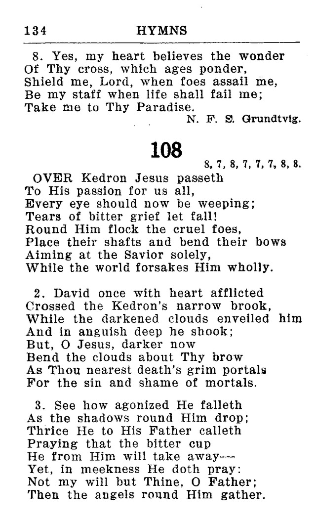 Hymnal for Church and Home (2nd ed.) page 134