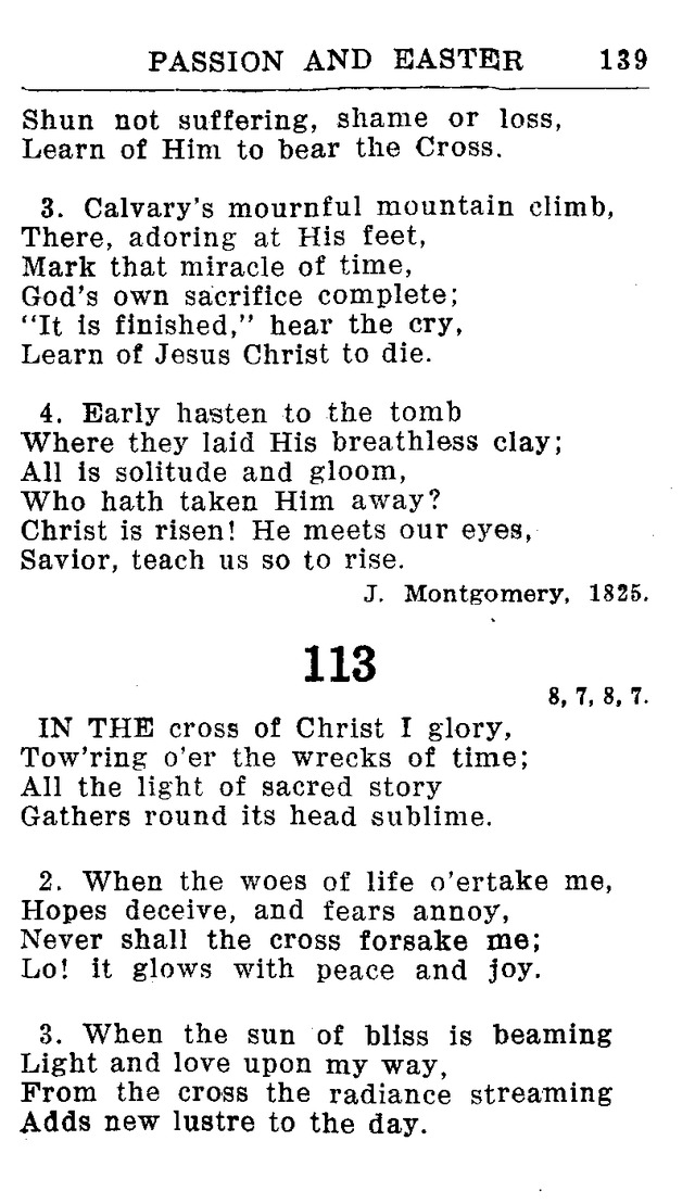 Hymnal for Church and Home (2nd ed.) page 139