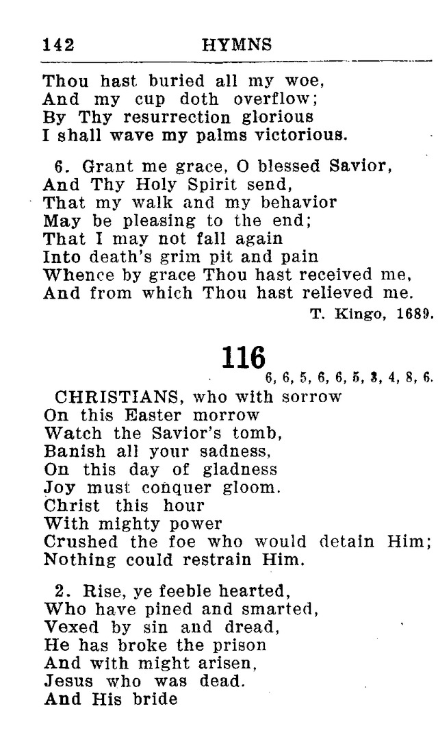 Hymnal for Church and Home (2nd ed.) page 142