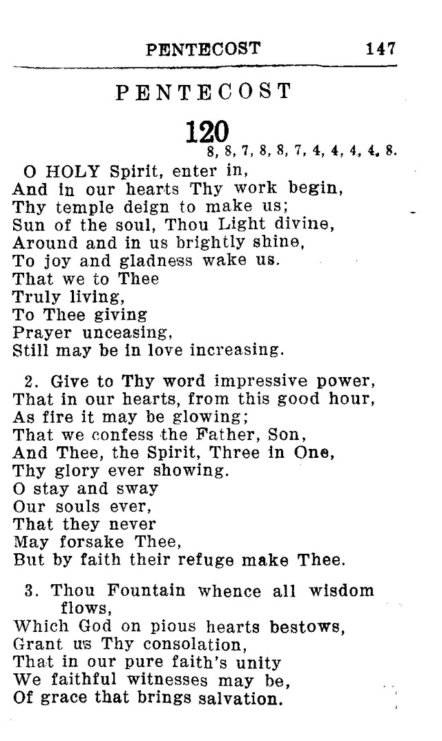 Hymnal for Church and Home (2nd ed.) page 147