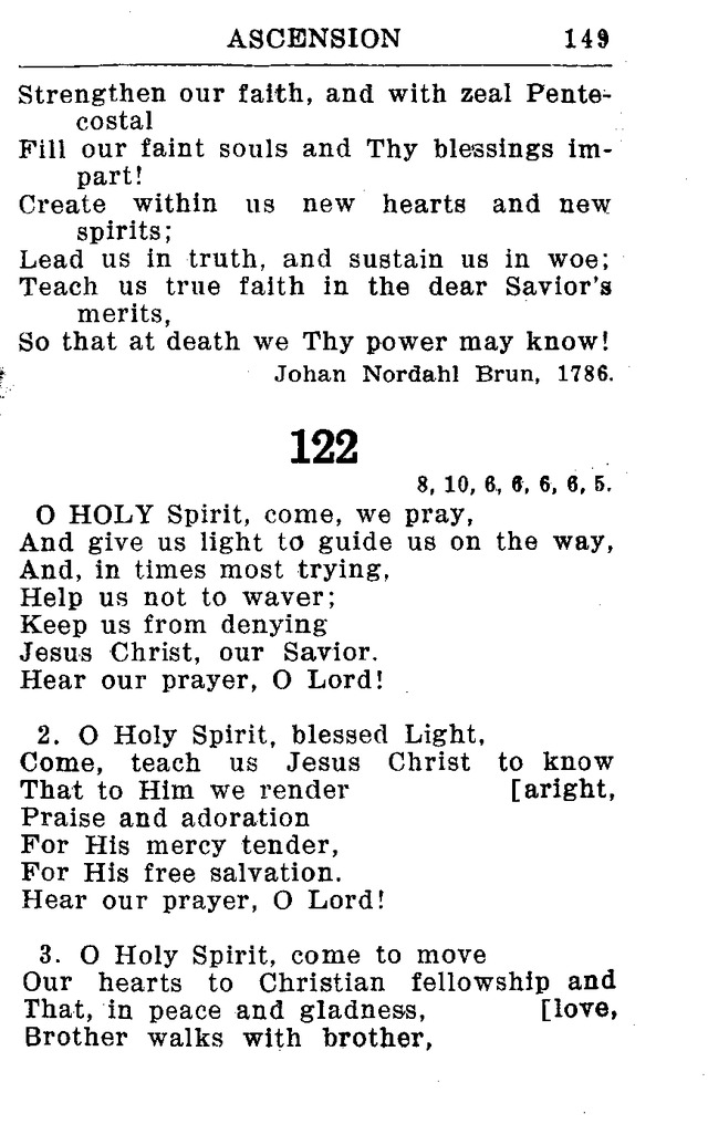 Hymnal for Church and Home (2nd ed.) page 149