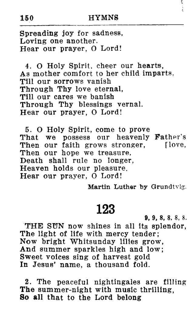 Hymnal for Church and Home (2nd ed.) page 150