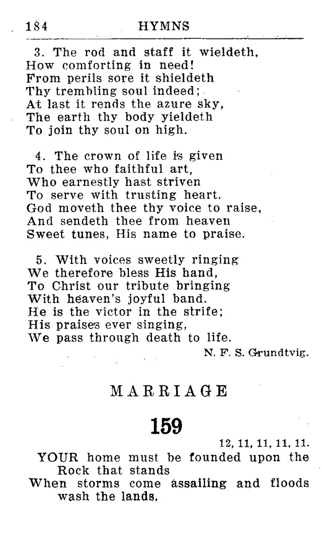 Hymnal for Church and Home (2nd ed.) page 184