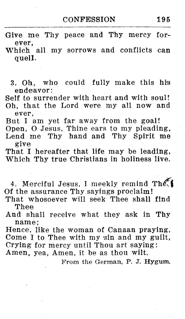 Hymnal for Church and Home (2nd ed.) page 195