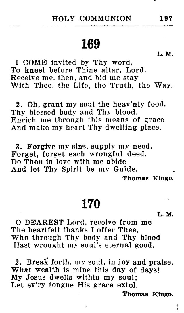 Hymnal for Church and Home (2nd ed.) page 197