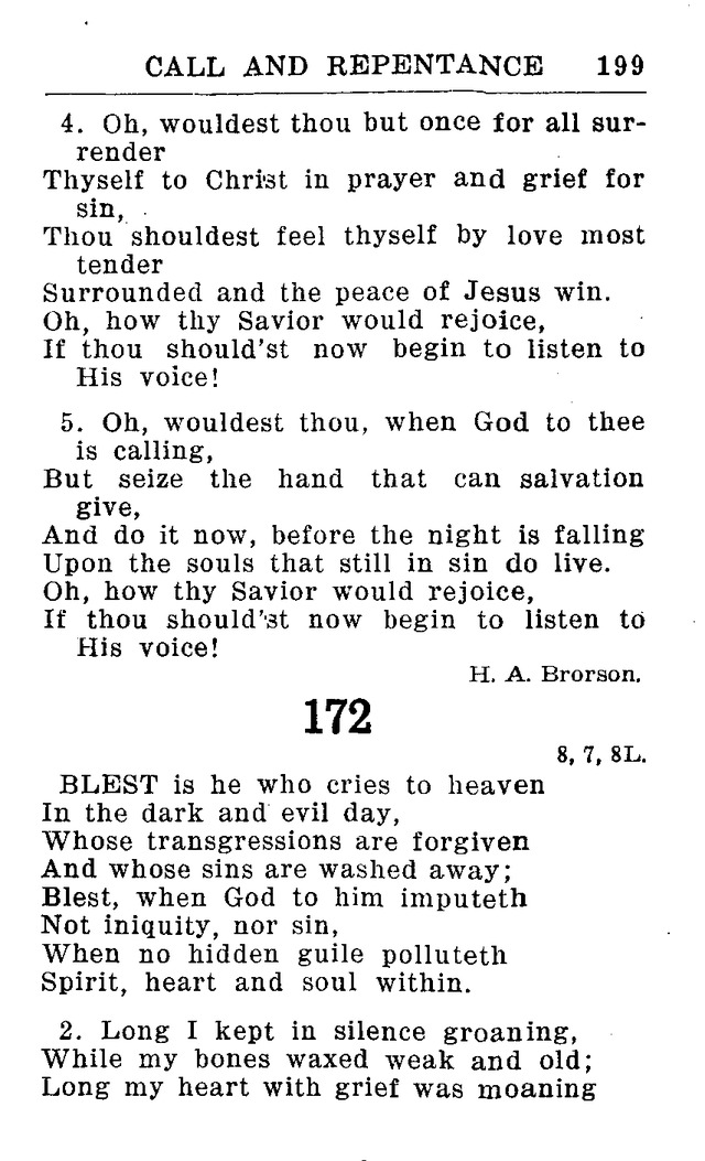 Hymnal for Church and Home (2nd ed.) page 199