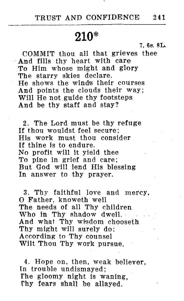 Hymnal for Church and Home (2nd ed.) page 241