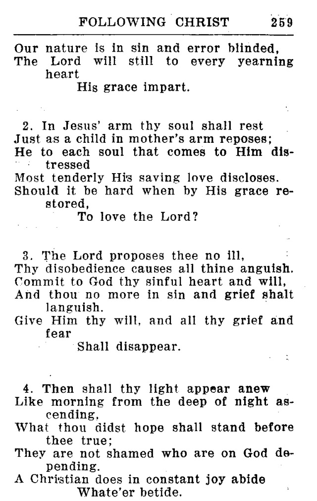 Hymnal for Church and Home (2nd ed.) page 259